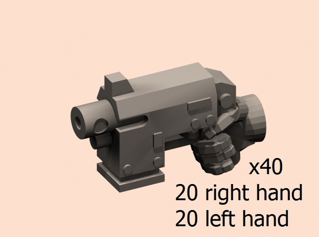 28mm gyrojet pistol hand