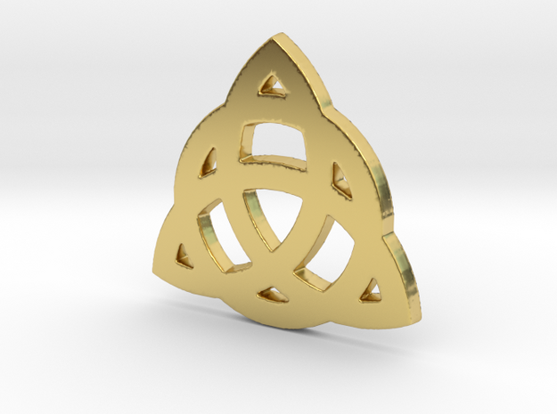 Celtic Knot 2 in Polished Brass