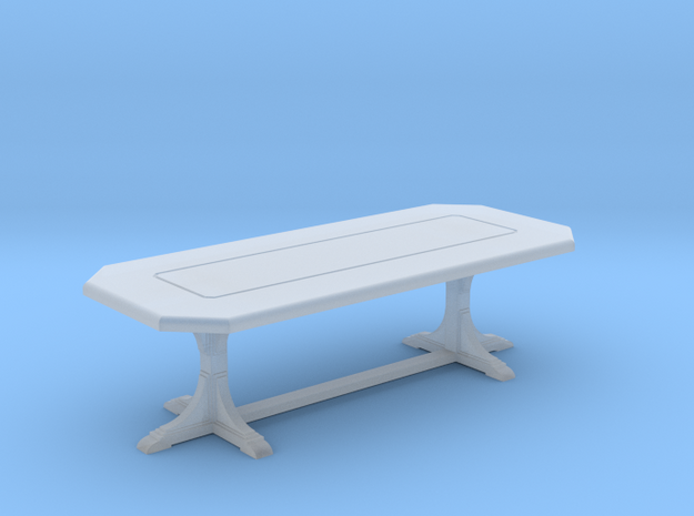 Cafe table. rectangular. 1:48 in Smooth Fine Detail Plastic