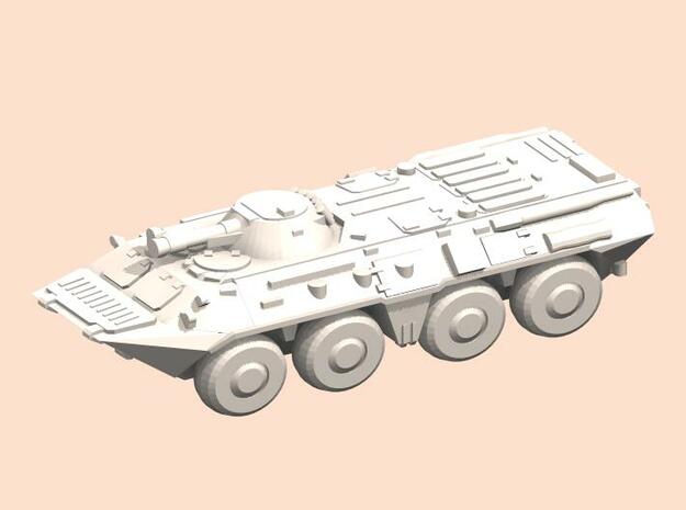1/144 BTR-80 armored transport in White Processed Versatile Plastic