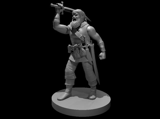 Bandit Captain Male in Tan Fine Detail Plastic