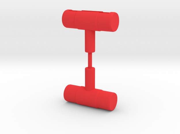 Microtron Arm Bracket in Red Processed Versatile Plastic: Medium