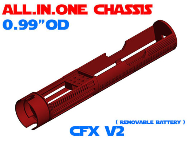 ALL.IN.ONE - 0.99"OD - CFX V2 in White Natural Versatile Plastic