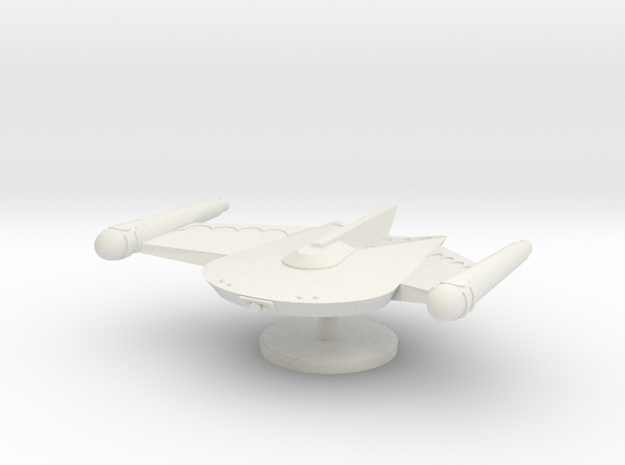 2500 Scale Romulan War Eagle MGL in White Natural Versatile Plastic