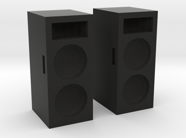 Concert Speakers in Black Natural Versatile Plastic: 1:43