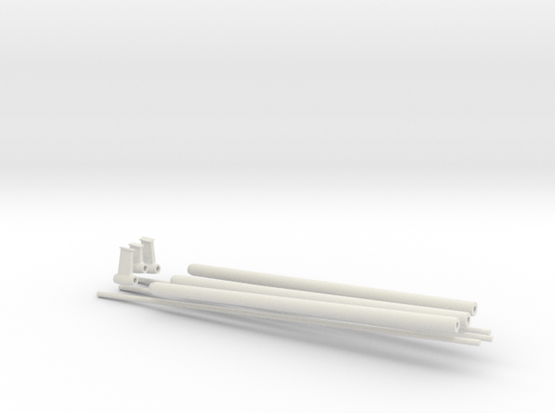 1/35 DKM Schnellboot Shaft SET in White Natural Versatile Plastic