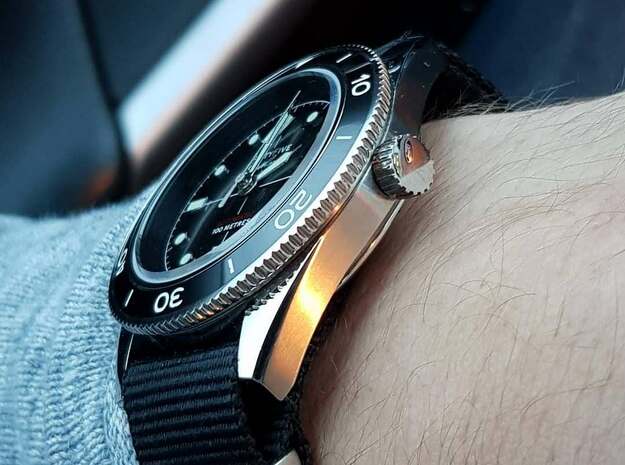*Proto: 41mm sterile watch case - seiko movement a in White Natural Versatile Plastic