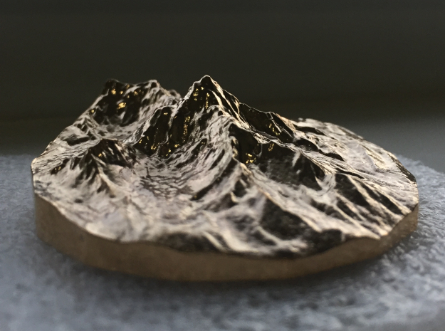 Ama Dablam, 2-inch in Bronze in Natural Bronze