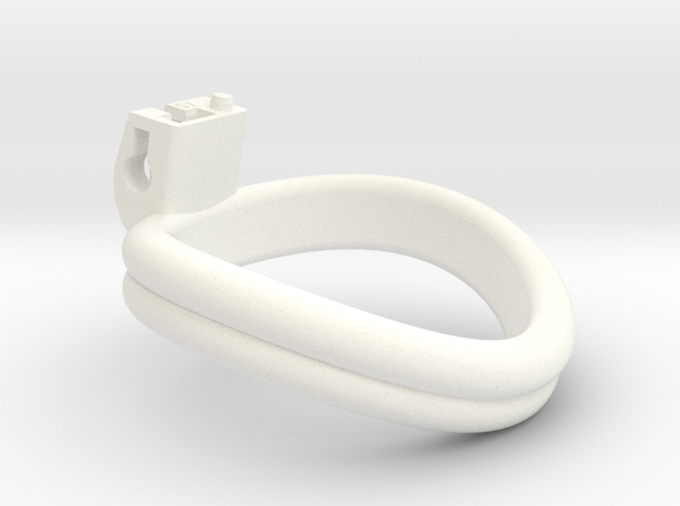 Cherry Keeper Ring - 57mm Double in White Processed Versatile Plastic