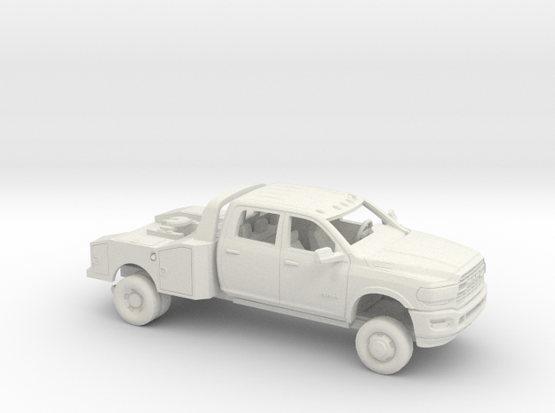 1/64 2020 Dodge Ram Crew Cab Fith Wheel Kit in White Natural Versatile Plastic