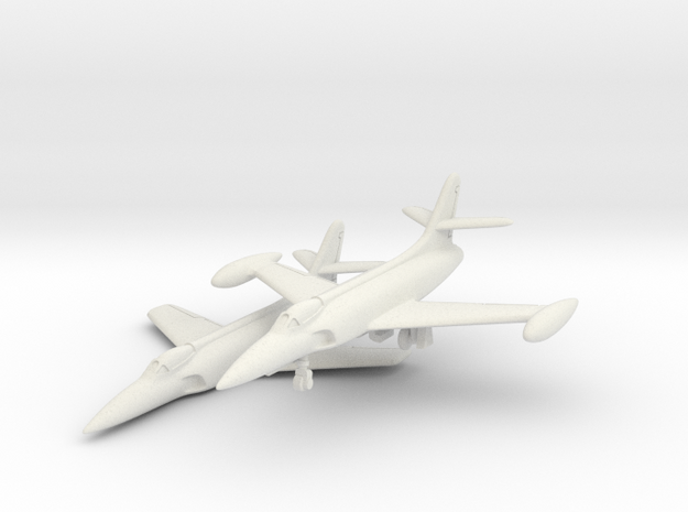 Lockheed XF-90 Pair 1/144 in White Natural Versatile Plastic