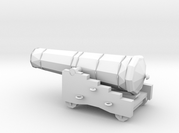 1/96 Scale 42 Pounder Naval Gun in Tan Fine Detail Plastic