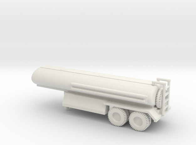 1/87 Scale M969 Semitrailer Tanker in White Natural Versatile Plastic