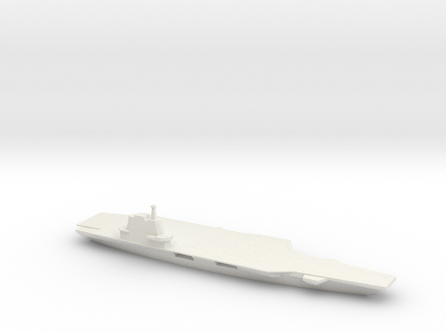 1/2400 Scale Chinese Aircraft Carrier Shandong in White Natural Versatile Plastic