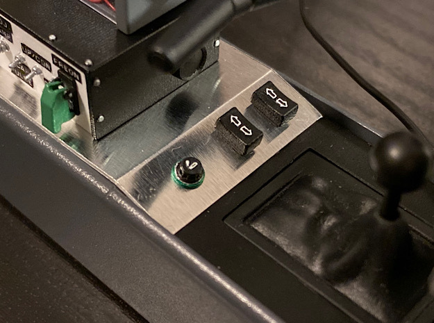1:8 BTTF DeLorean central console set in Clear Ultra Fine Detail Plastic
