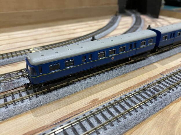Class 303 " Blue Train" in N Gauge in Smooth Fine Detail Plastic