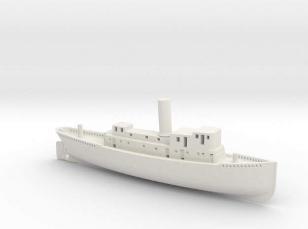 1/350 Scale GLADIATOR Towboat 1896 in White Natural Versatile Plastic