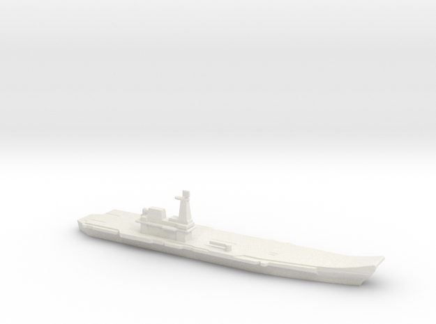 1/2400 Scale Principe De Asturias Spain Carrier in White Natural Versatile Plastic