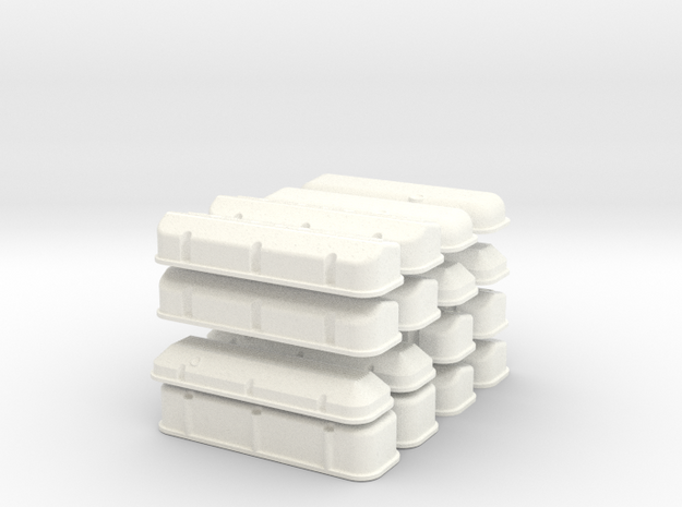 1/8 BBC Valve Cover Assortment in White Processed Versatile Plastic