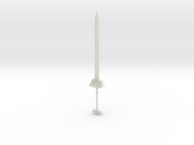 Twilight Sword in White Natural Versatile Plastic