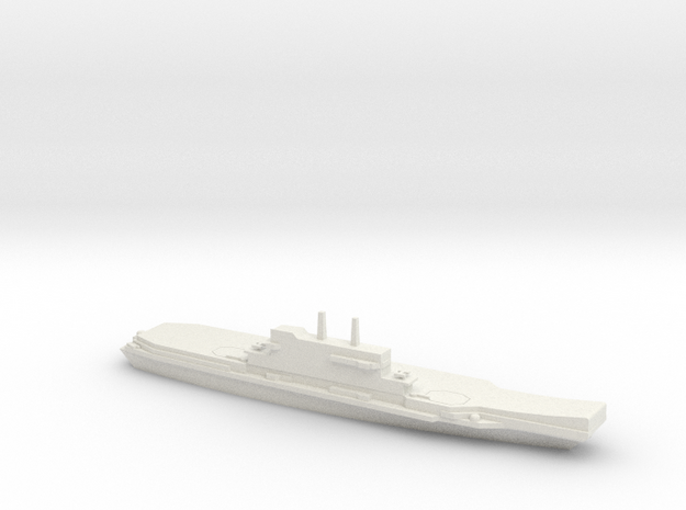 1/1250 Scale Italian aircraft carrier Giuseppe Gar in White Natural Versatile Plastic
