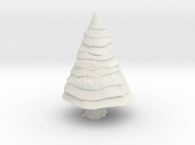 Pine Tree 1/87 in White Natural Versatile Plastic
