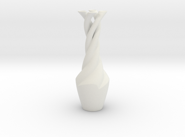 Vase 2222 in White Natural Versatile Plastic