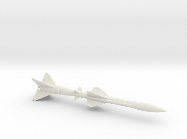 1/72 Scale SA-2C Anti-Aircraft Missile in White Natural Versatile Plastic