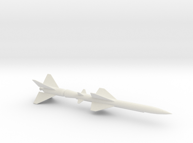 1/96 Scale SA-2B Anti-Aircraft Missile in White Natural Versatile Plastic