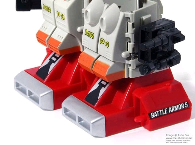 Power Warrior Missile Launchers in Red Processed Versatile Plastic: Large