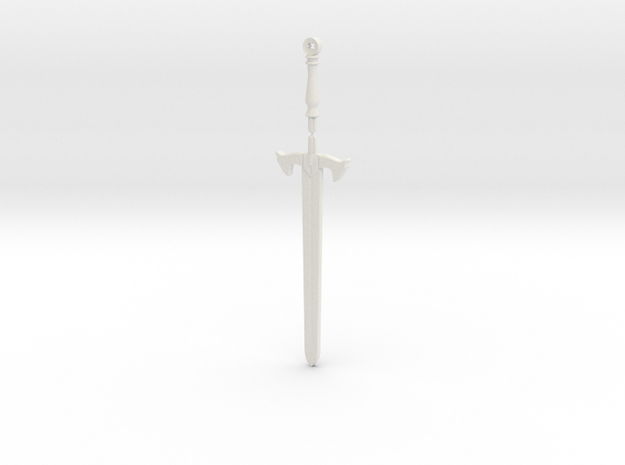 Black Knight’s Sword in White Natural Versatile Plastic