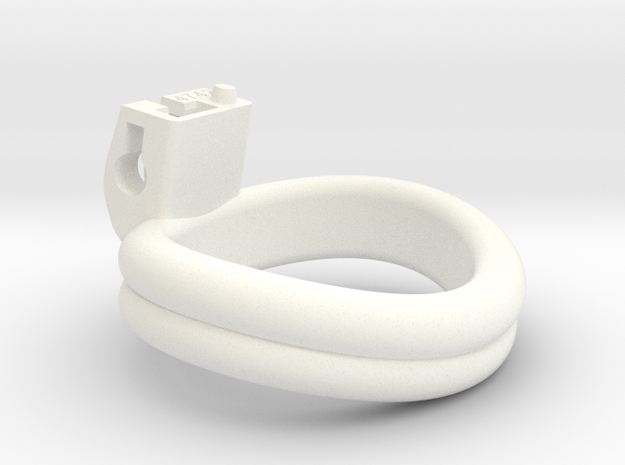 Cherry Keeper Ring - 47x42mm Double (~44.5mm) in White Processed Versatile Plastic