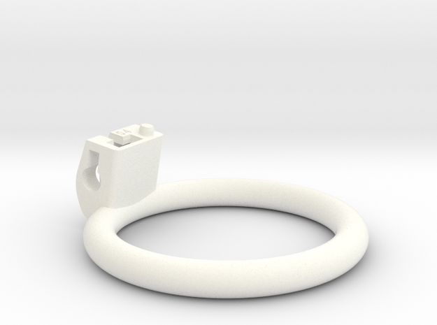 Cherry Keeper Ring - 54mm Flat in White Processed Versatile Plastic