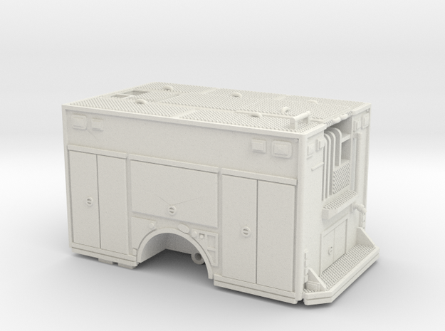 1/87 Spartan SQUAD body w/ Compartment Doors in White Natural Versatile Plastic
