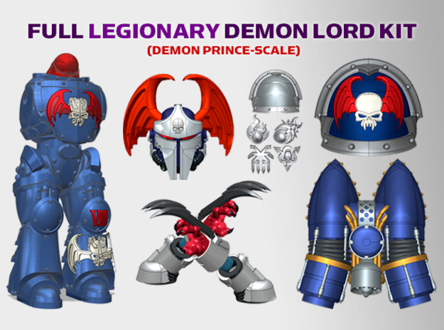 Nightmare : Legionary Demon Lord Kit 1 in Tan Fine Detail Plastic