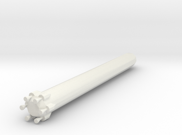 1/400 Scale  SpaceX Falcon XX in White Natural Versatile Plastic
