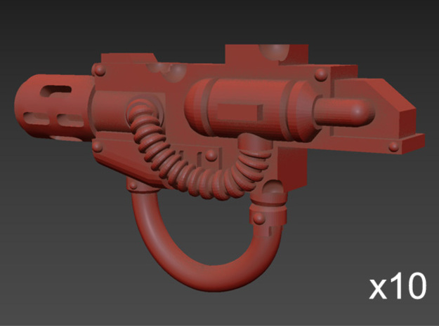 10 x Blight Terminator Melta Combination Guns in Tan Fine Detail Plastic