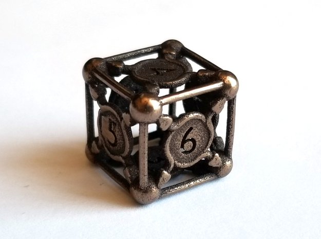 D6 Balanced - Snakes in Polished Bronze Steel