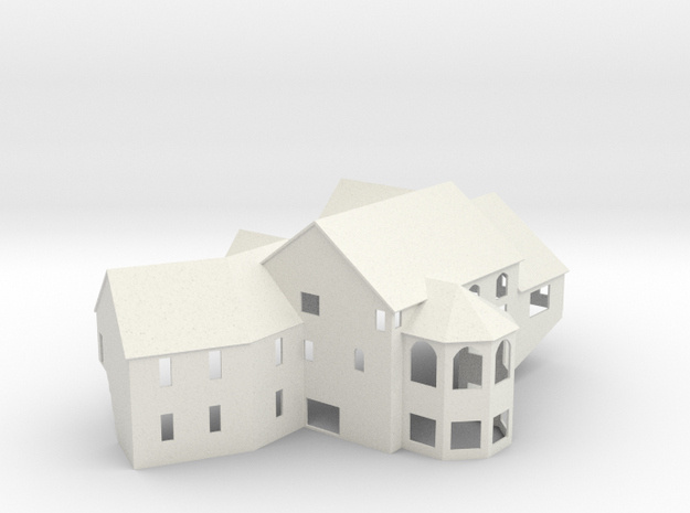 New England House - Zscale in White Natural Versatile Plastic