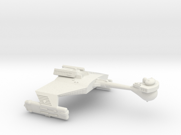 3788 Scale Klingon D5L War Cruiser Leader WEM in White Natural Versatile Plastic