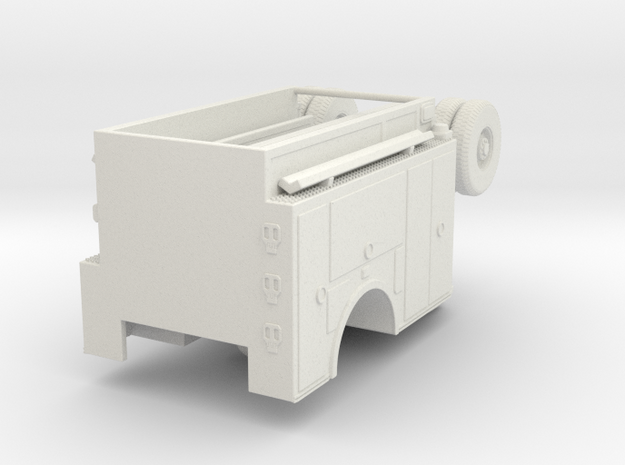 1/87 AHHL Engine Body Compartment Doors (UPDATED) in White Natural Versatile Plastic