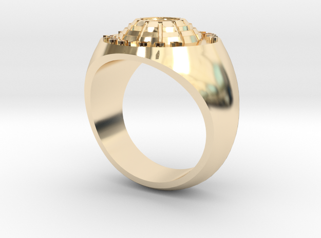 Man's Ring 14k Gold Plated Brass in 14k Gold Plated Brass