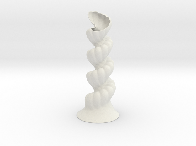 Vase 2000 in White Natural Versatile Plastic