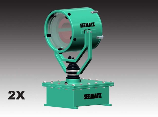 Seematz EFS 351 searchlight - 1:25 - 2X in Clear Ultra Fine Detail Plastic