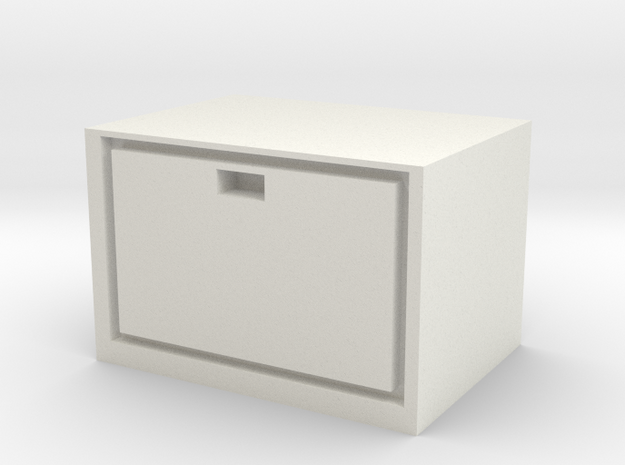 1/64 small buyers truck box in White Natural Versatile Plastic