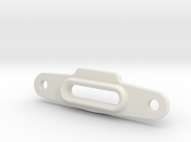 Axial Capra Front Winch Mount: Fair Lead v2 in White Natural Versatile Plastic