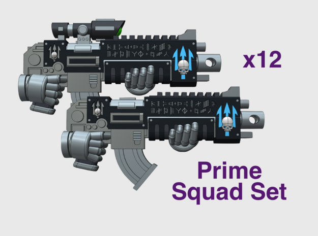 12x Neptune Spears: Mixed Primefire Squad Set in Tan Fine Detail Plastic