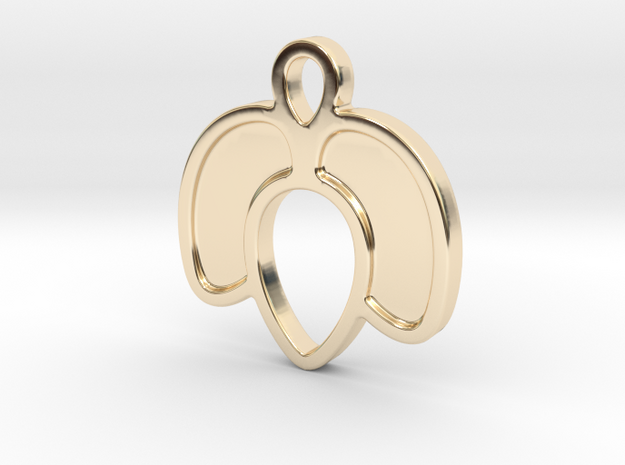 Tulip (Version 2) - Pendant in 14k Gold Plated Brass