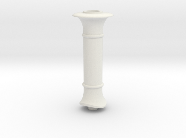 Jenny lind Chimney 7mm scale in White Natural Versatile Plastic
