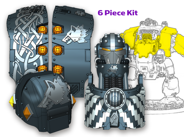 Iron Wolves : Full Atlas Pattern Kit in Tan Fine Detail Plastic